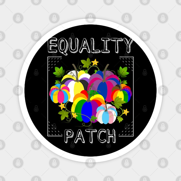 LGBTQ Fall Halloween Gay Lesbian Transgender Bisexual Non Binary Pansexual Pride Pumpkins Magnet by egcreations